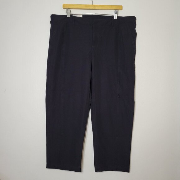 Kirkland Signature Womens Black Dress Pants Size 16 Stretch Waistband With Pocke - Picture 2 of 8